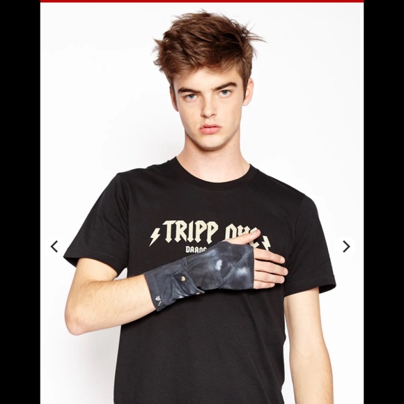 TRIPP NYC NWTs OSFM Arm Warmers with Small Pocket Unisex Denim Blue Indigo - Picture 2 of 7